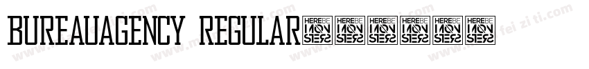BureauAgency Regular字体转换